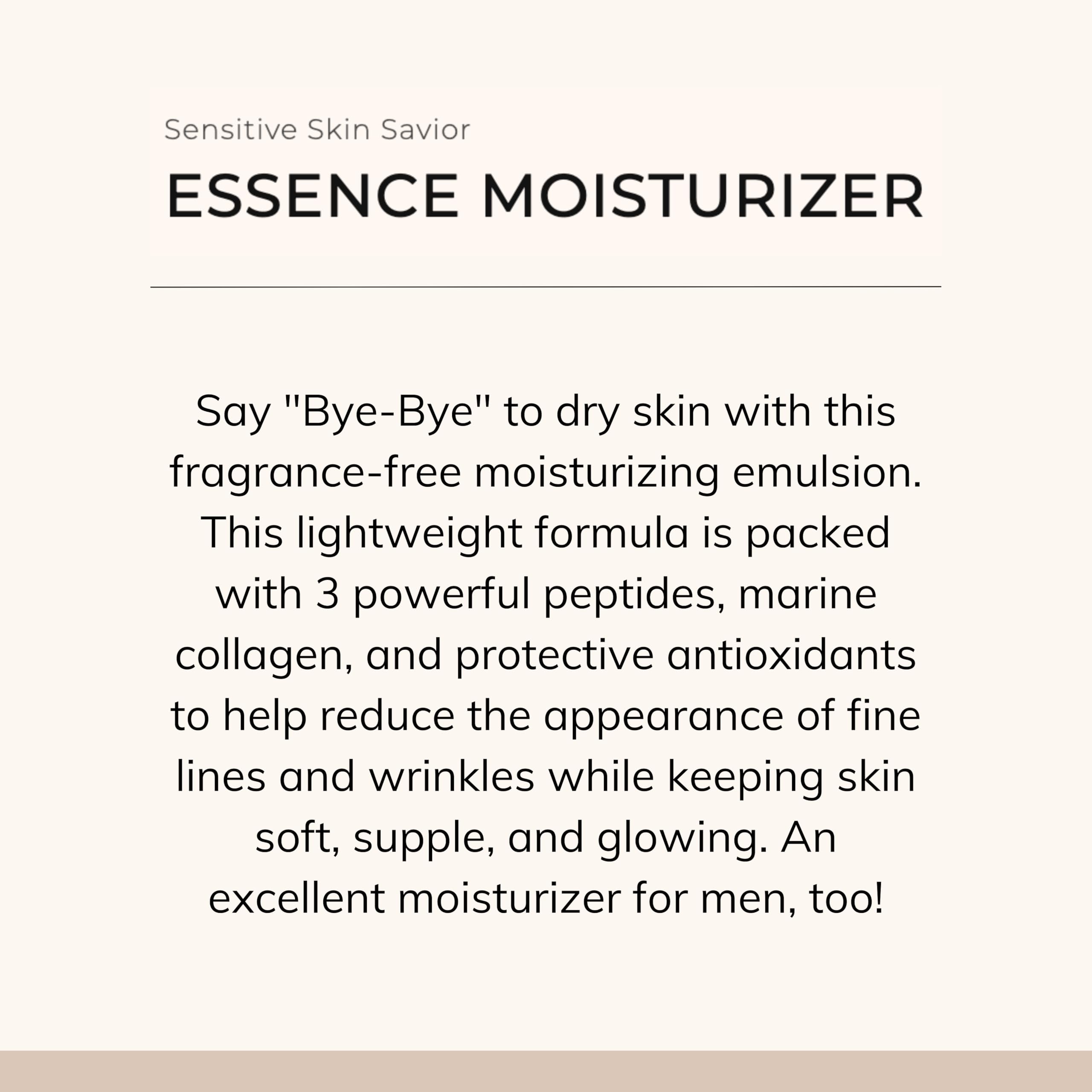 Le Mieux Essence application scene demonstrates fast absorption and non-greasy finish