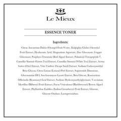 Le Mieux Essence Toner dispensing spray for easy application and hydration.