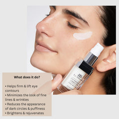 Le Mieux eye wrinkle corrector cream packaging front shows premium design and cruelty-free commitment for eyes.
