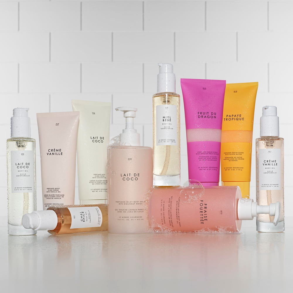 Le Monde Gourmand Chai Épicé oil vegan cruelty-free badge highlights ethical skincare.