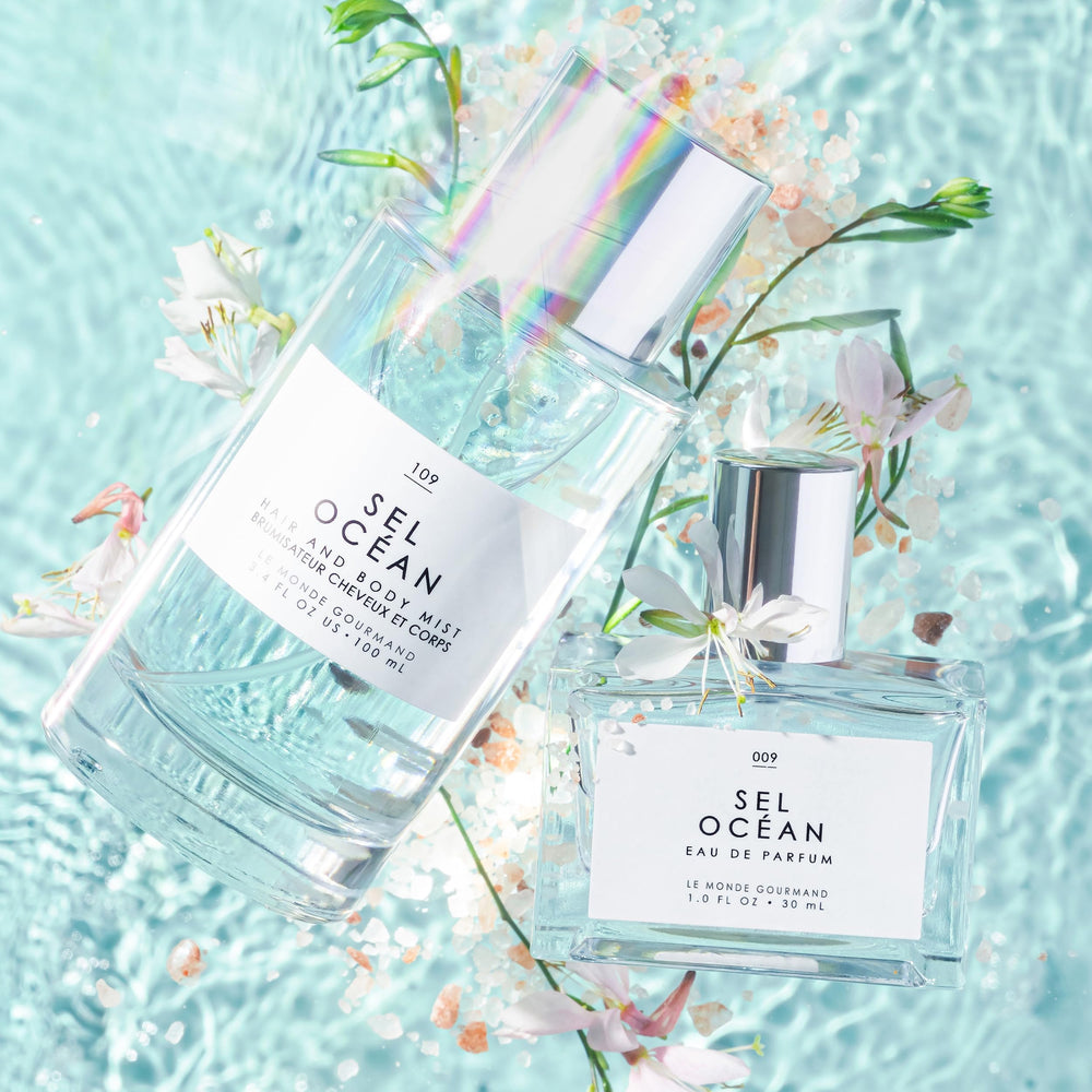 Le Monde Gourmand collection display shows cohesive fragrance wardrobe options