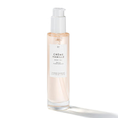 Le Monde Gourmand Crème Vanille Body Oil bottle showing ultra-rich hydration.