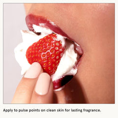 Le Monde Gourmand Fraise Fouettée Spray on elbows for subtle scent.