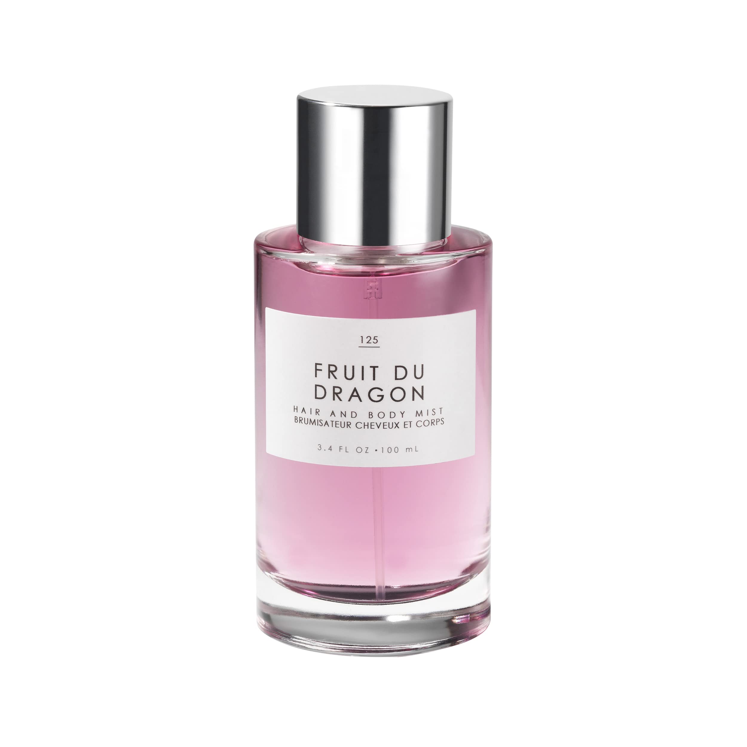 Le Monde Gourmand Fruit du Dragon bottle-pour emphasizes tropical coconut notes for a refreshing mood boost.