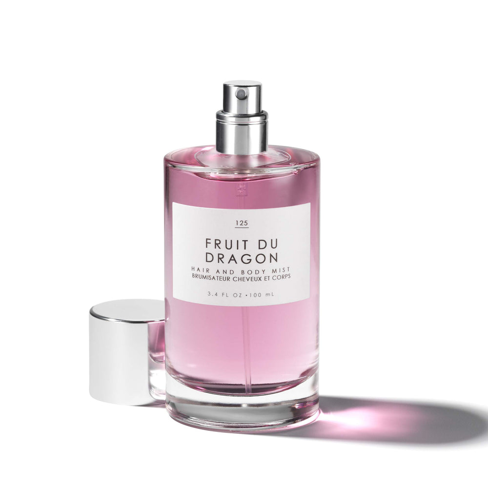 Le Monde Gourmand Fruit du Dragon hair-brush use releases fruity scent during styling.