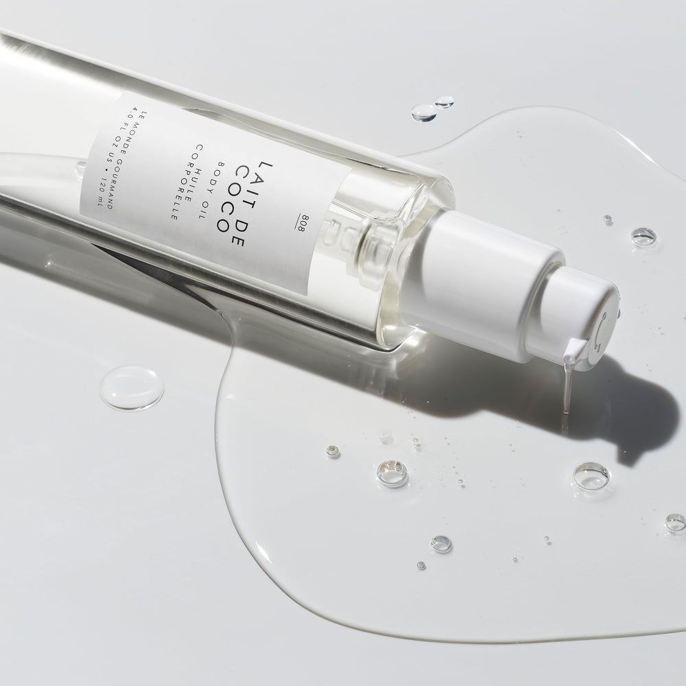 Layering the body oil with La Mousse and Eau de Parfum for scent.