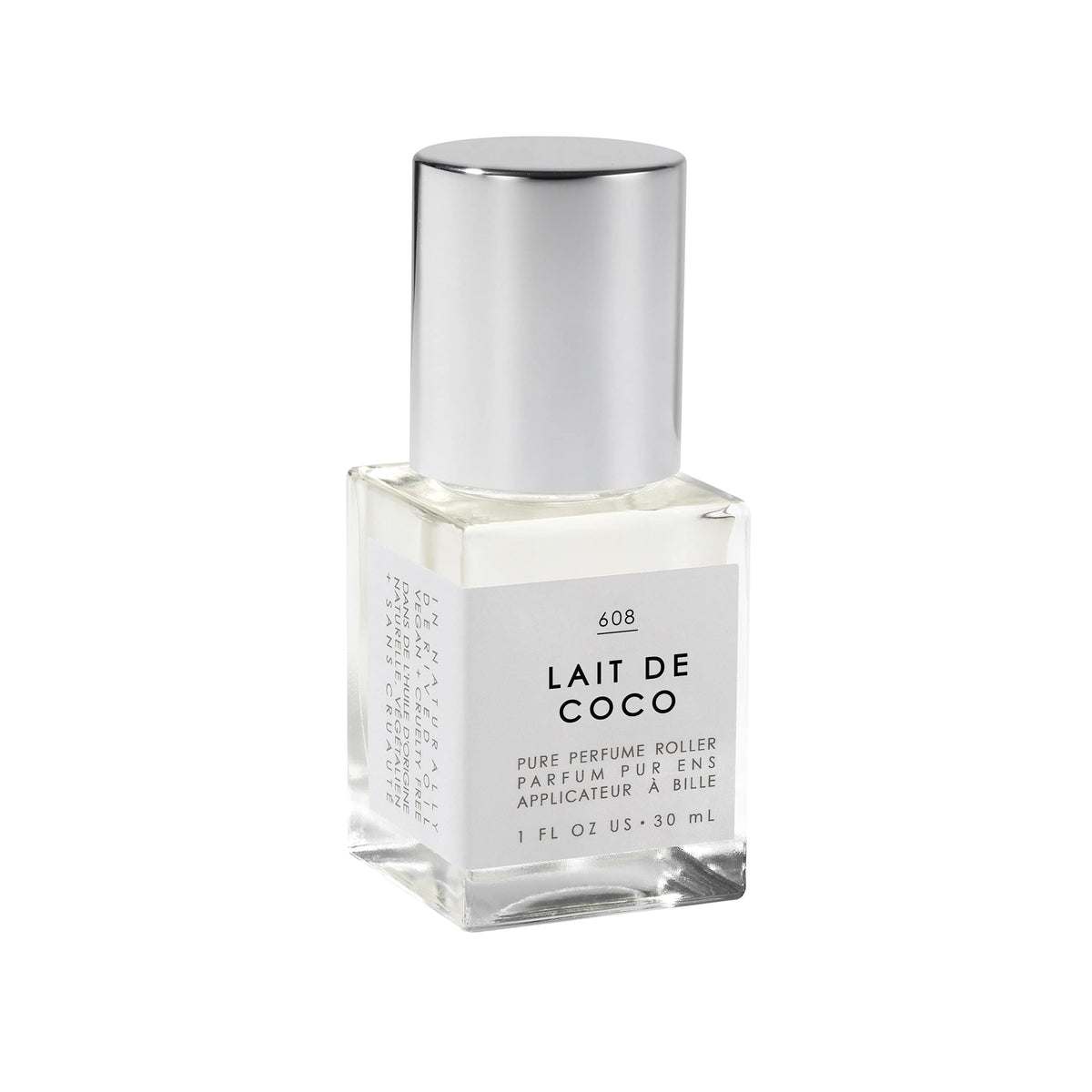 Le Monde Gourmand Lait de Coco Perfume Oil bottle showcases creamy coconut notes for year-round wear.