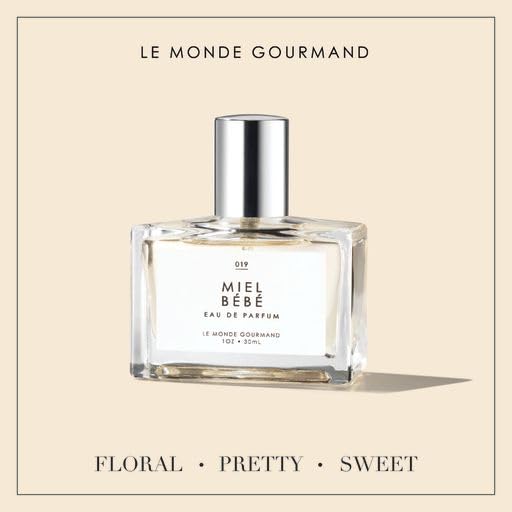 Le Monde Gourmand Miel Bébé orange-mandarin note suggests bright, uplifting daytime use.