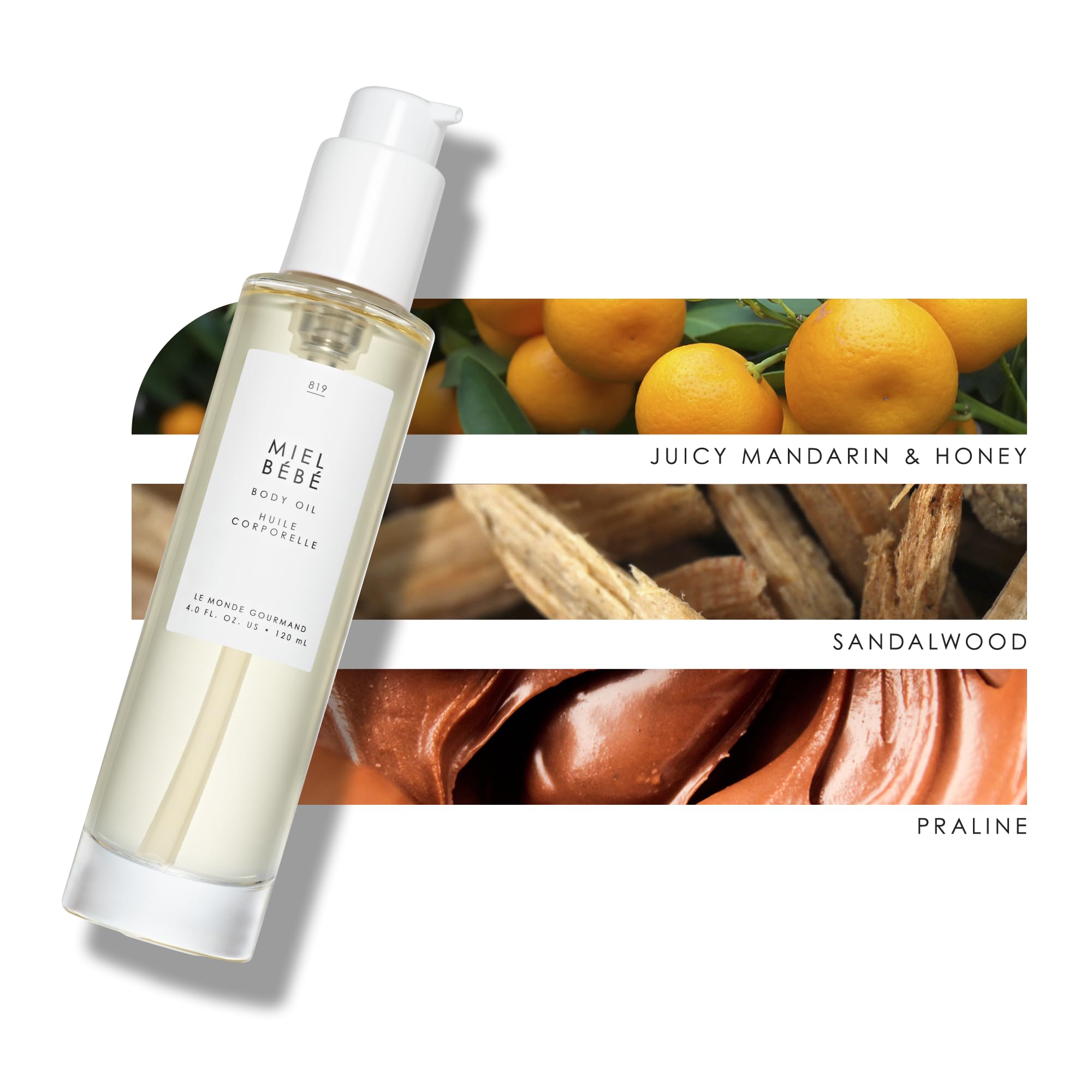 Le Monde Gourmand Miel Bébé twist pump unlock close-up for easy dispensing
