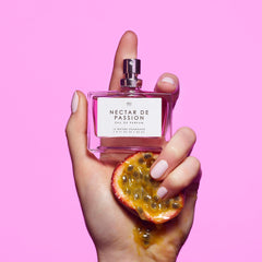Nectar de Passion middle notes jasmine and peony create a romantic daytime scent.