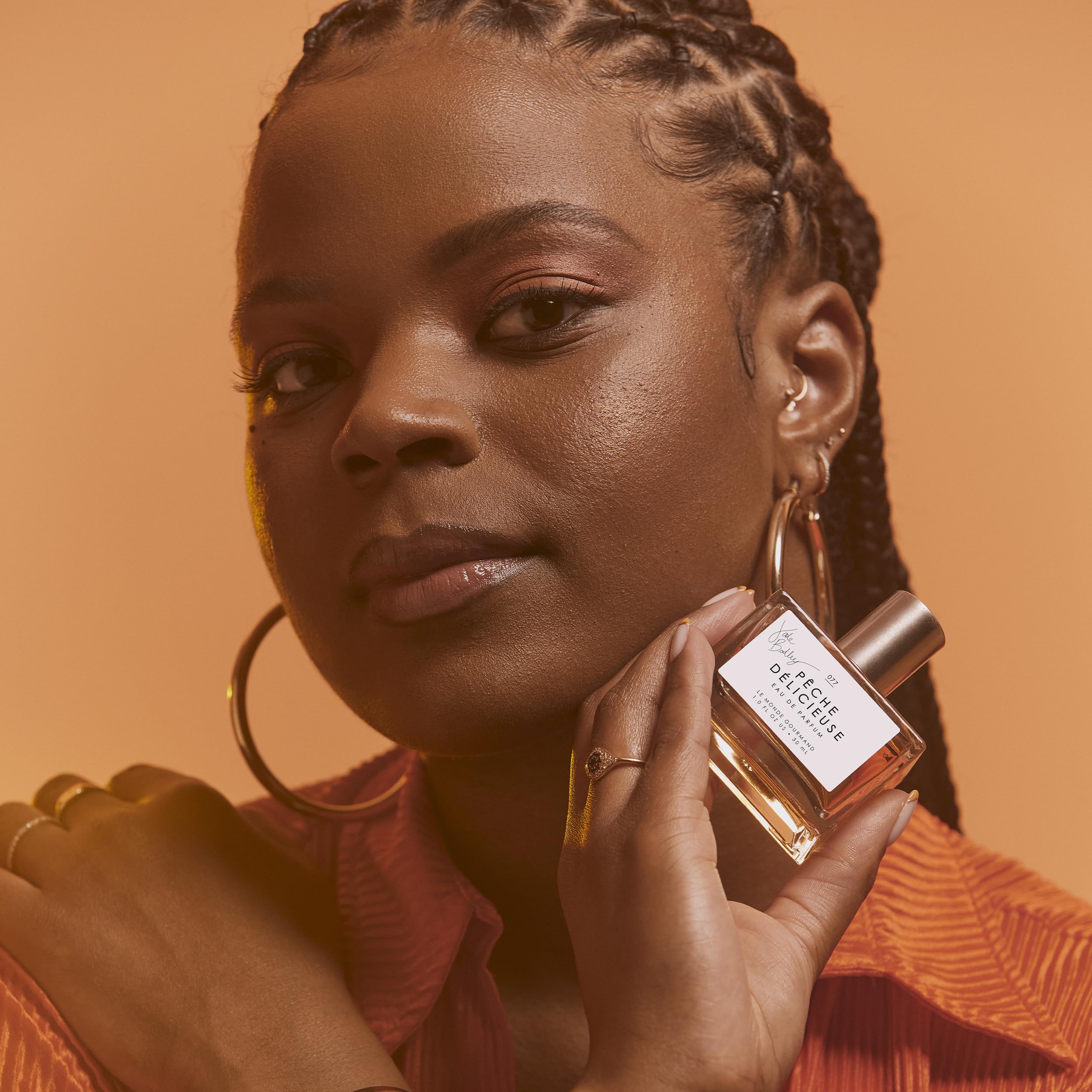 Juicy peach-note image hints fresh daytime wear from Le Monde Gourmand