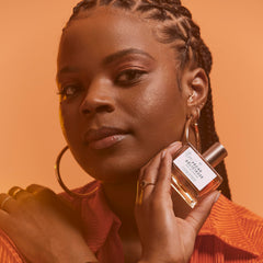 Juicy peach-note image hints fresh daytime wear from Le Monde Gourmand