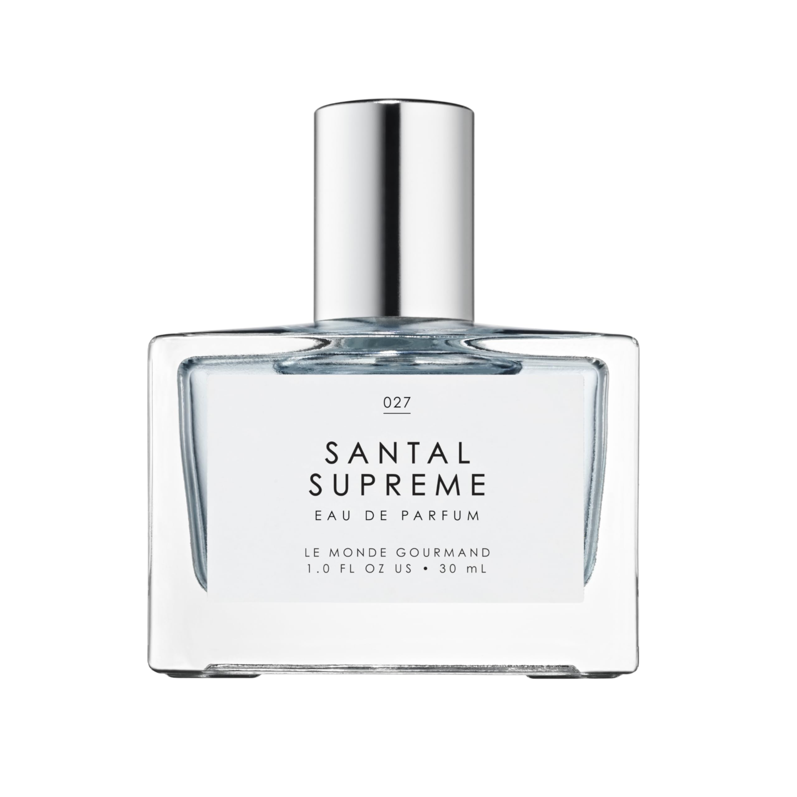 Le Monde Gourmand Santal Supreme Spray bottle highlights sandalwood warmth for evening wear.