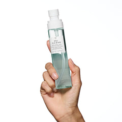 Le Monde Gourmand Sel Océan Fresh Mist packaging emphasizes vegan, cruelty-free credentials.