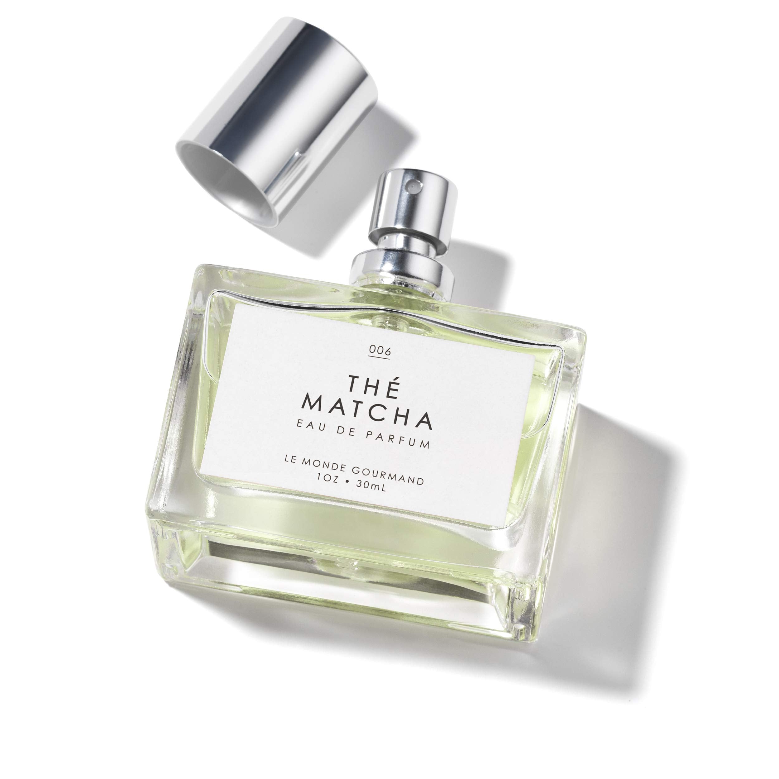 Le Monde Gourmand Thé Matcha floral accents suggest a soft romantic vibe.