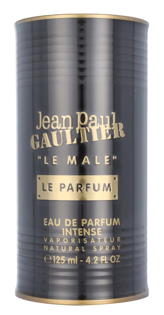 Le Parfum Intense label close-up showing luxurious branding