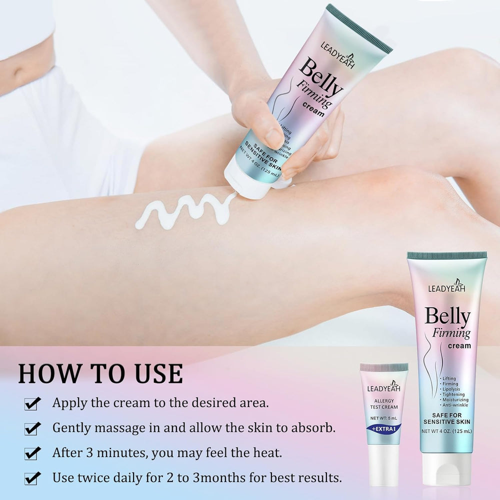 Leadyeah B Flat Belly Cream absorbed quickly, leaving a non-greasy finish.