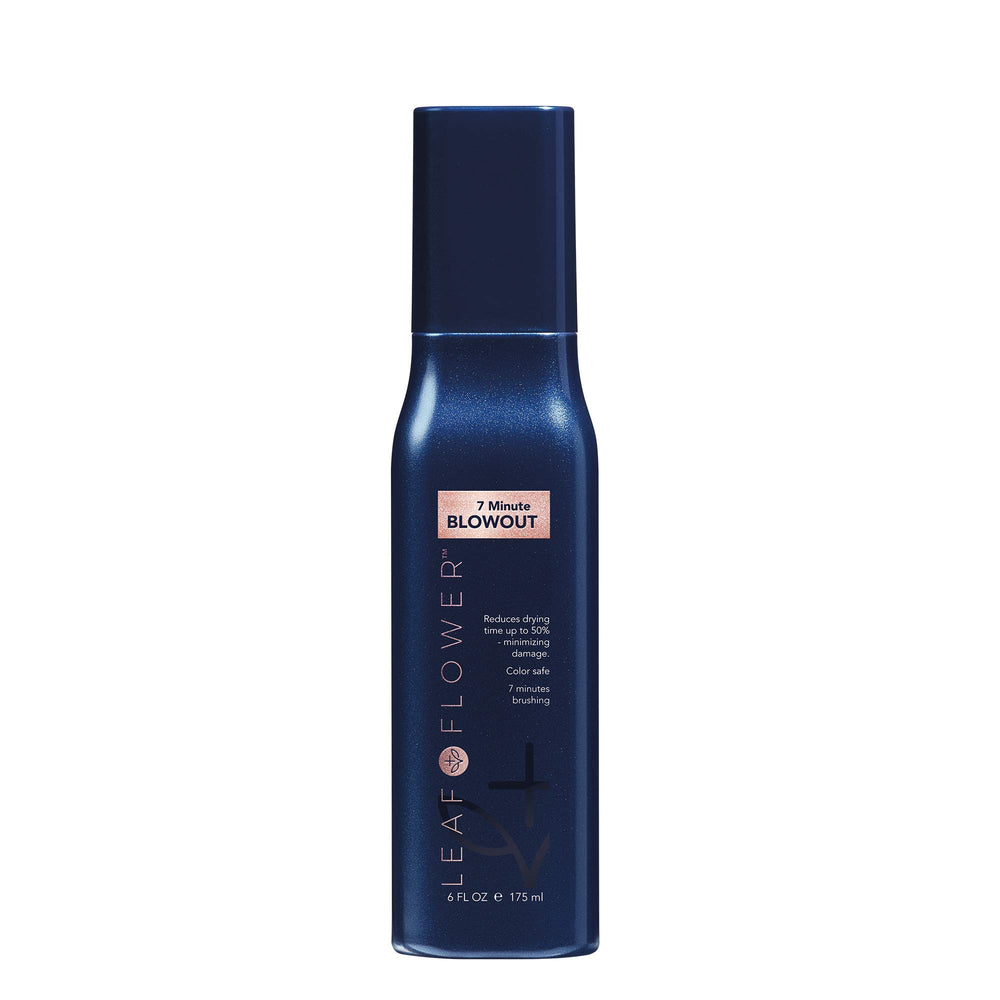 Leaf & Flower 7 Minute Blowout in use—hair dries smoother with a bouncy finish.