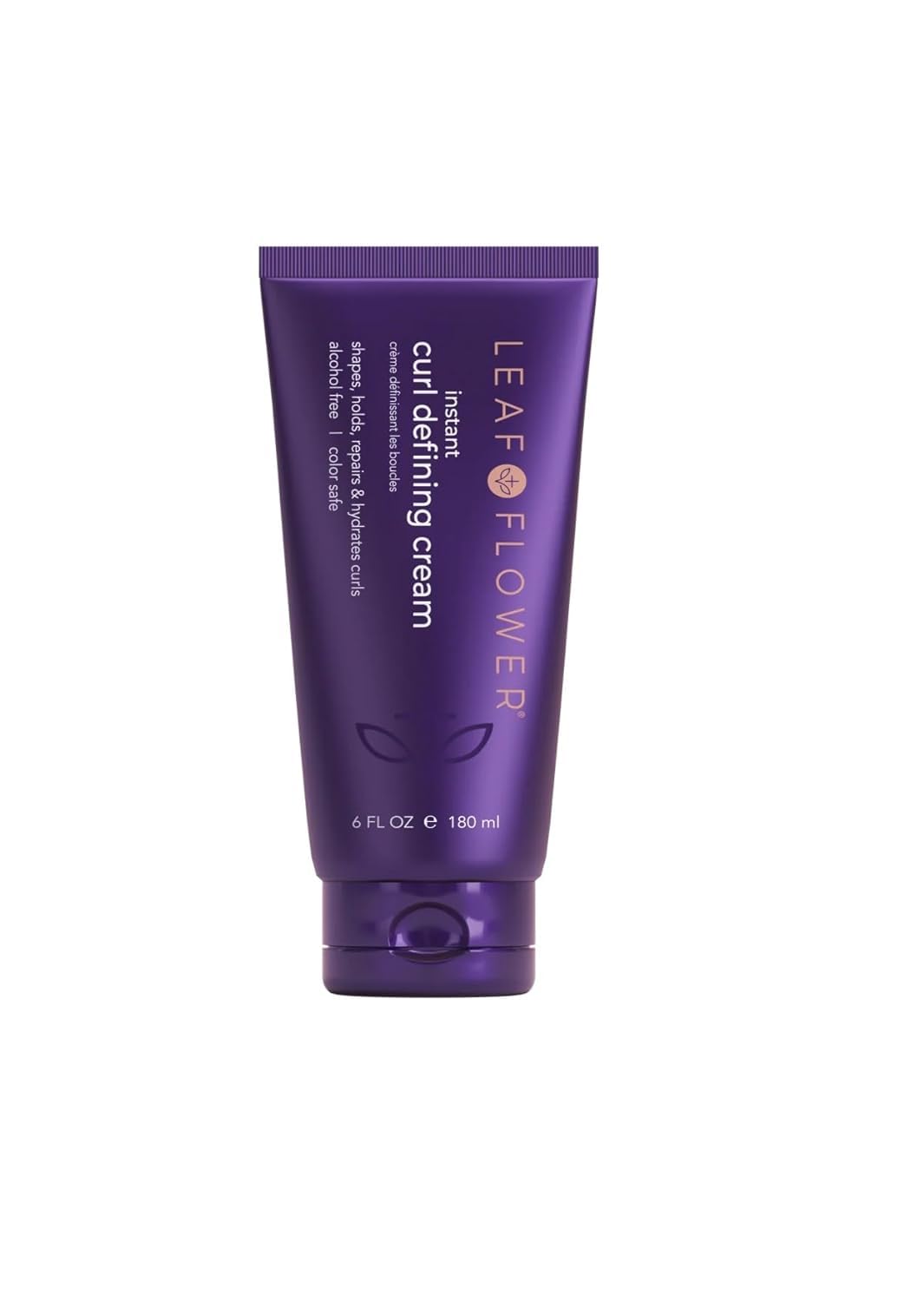 Leaf & Flower Instant Curl Defining Cream bottle delivering defined, hydrated curls.
