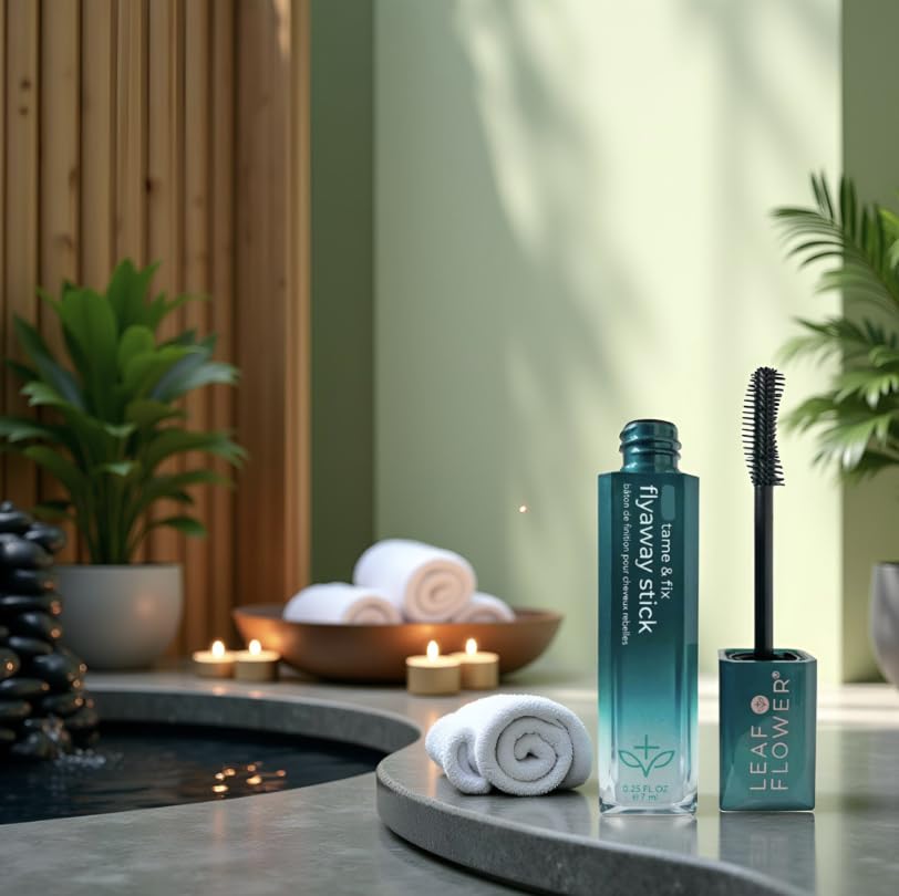 Leaf & Flower Tame & Fix Flyaway Stick is alcohol-free, great for all hair textures.