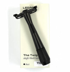 Leaf Shave Twig Razor blade loading shows easy, secure blade changes.