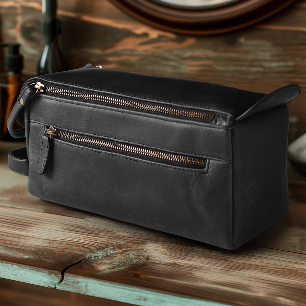 LEATHER VILLAGE gift ready for travelers suitable for him or her