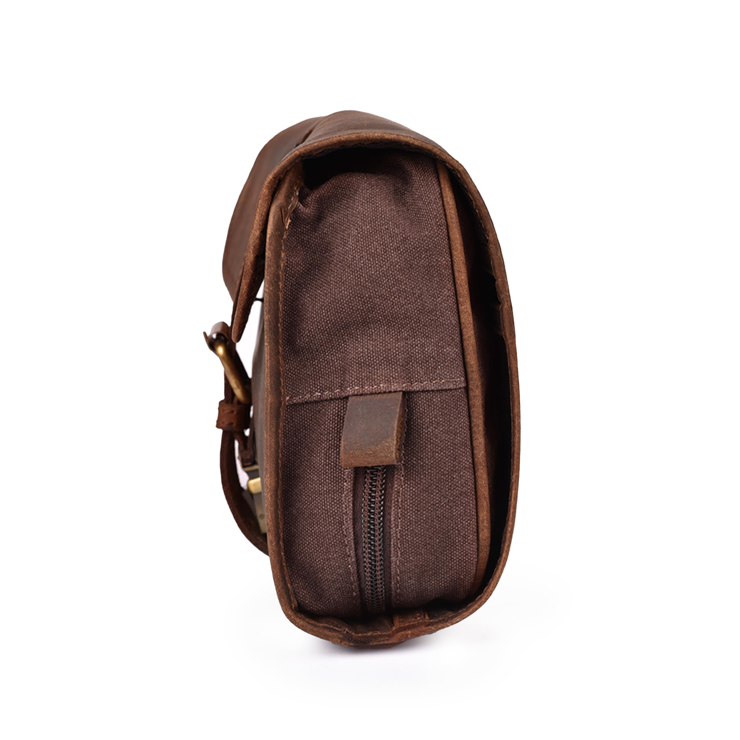 Leather Village leather patina developing over time adds vintage character
