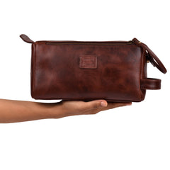 Leather Village sturdy YKK zippers add secure closure and lasting performance.