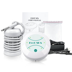 Lecaung ionic foot bath detox machine assembled shows compact home spa setup