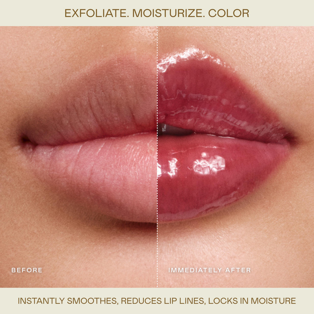 EADEM Le Chouchou Bisous Boba Bounce offers buildable shine for everyday lip glam.