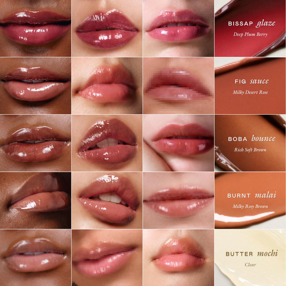EADEM Le Chouchou Bisous Burnt Malai lip shade blends plum tone with plumping shine.