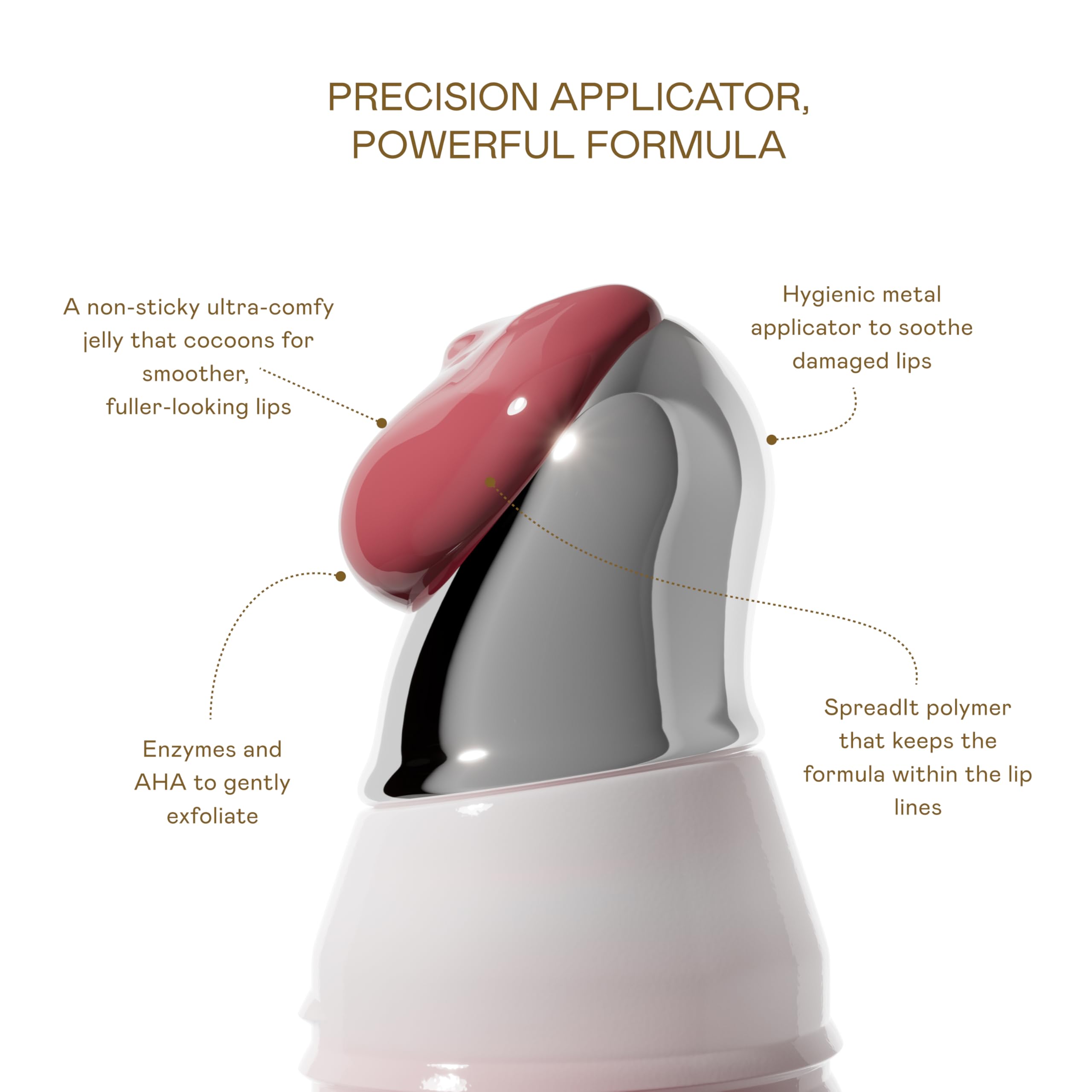 EADEM Le Chouchou Bisous SpreadIt technology keeps color within the lip line.