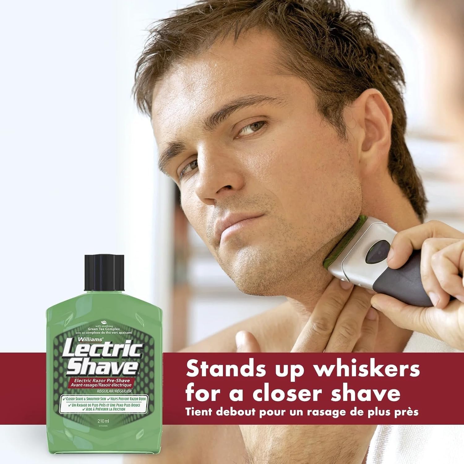 Lectric Shave 3-pack packaging on display highlights value and convenience.