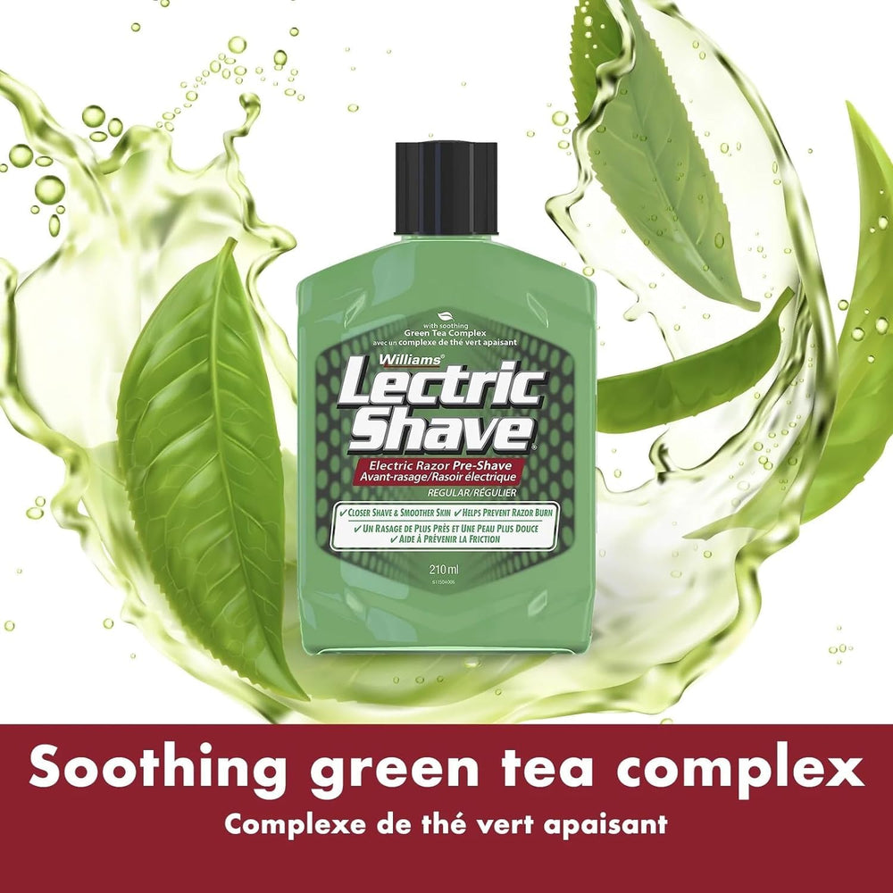 Lectric Shave Pre-Shave Original application scene for a comfortable shave routine.