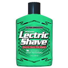 Lectric Shave Pre-Shave Original 7 oz 3-pack bottles on display for value and convenience.