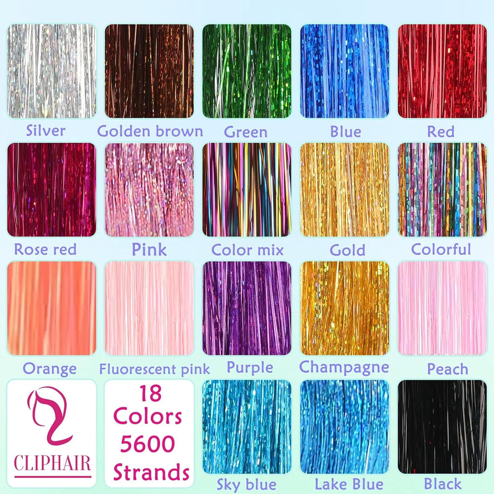 LEDIZE Tinsel rings and beads in multiple colors for durable extensions.