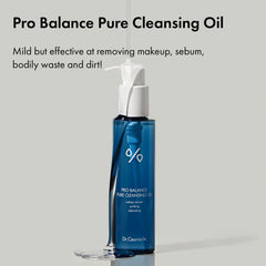 Leegeehaam Dr.Ceuracle Pro Balance Pure Cleansing Oil texture closeup highlighting sunflower oil benefits.