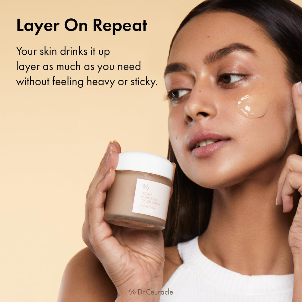 Gel cream provides instant dewy glow after application.