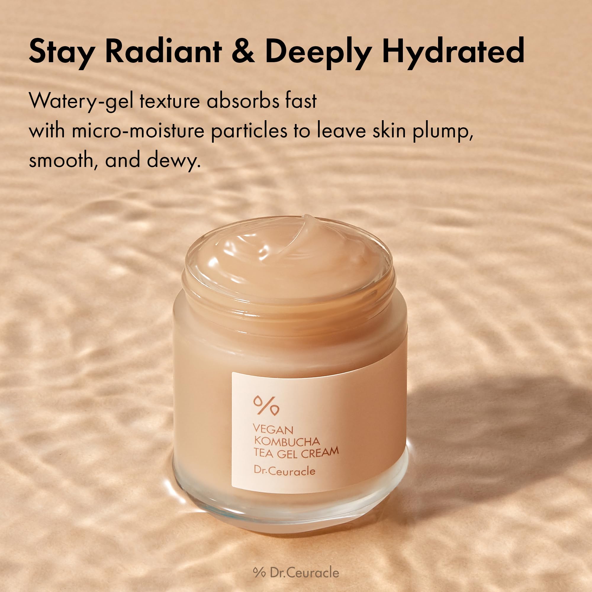 Kombucha extract and sunflower oil in the formula nourish with balanced moisture.