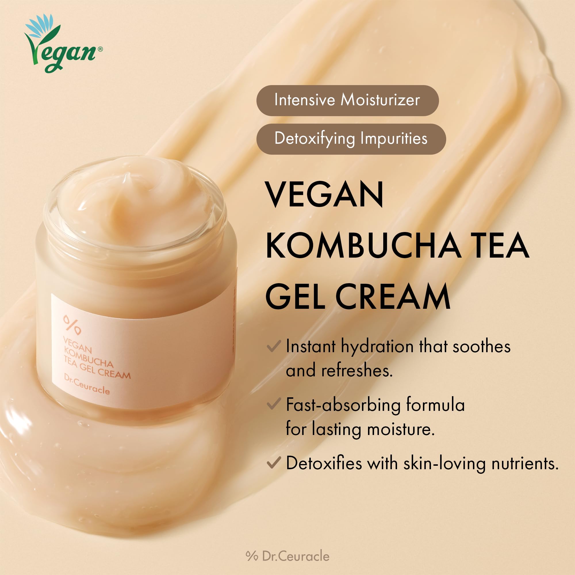 Dr.Ceuracle gel cream pump bottle for easy, mess-free application.