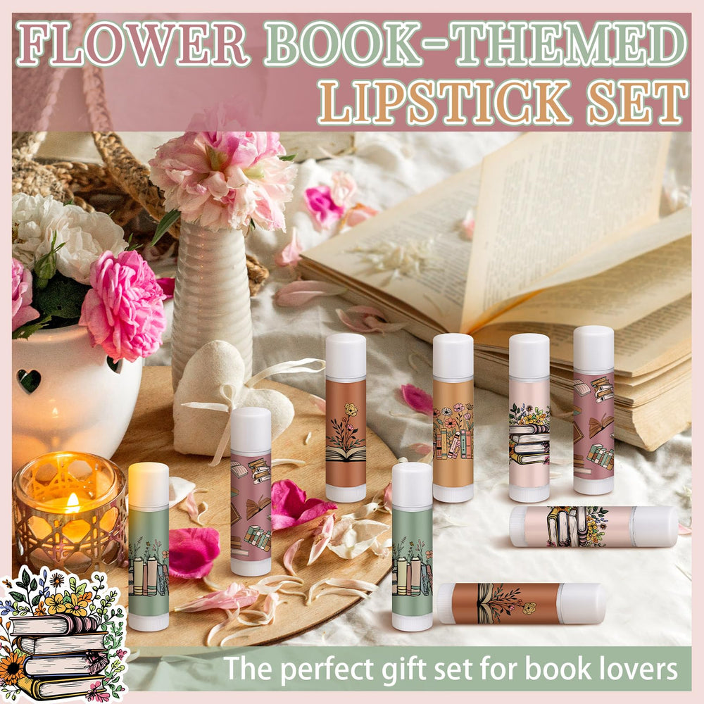 Leelosp Bookish Lip Balm mixed-flavors-pack showcases variety for sharing with friends