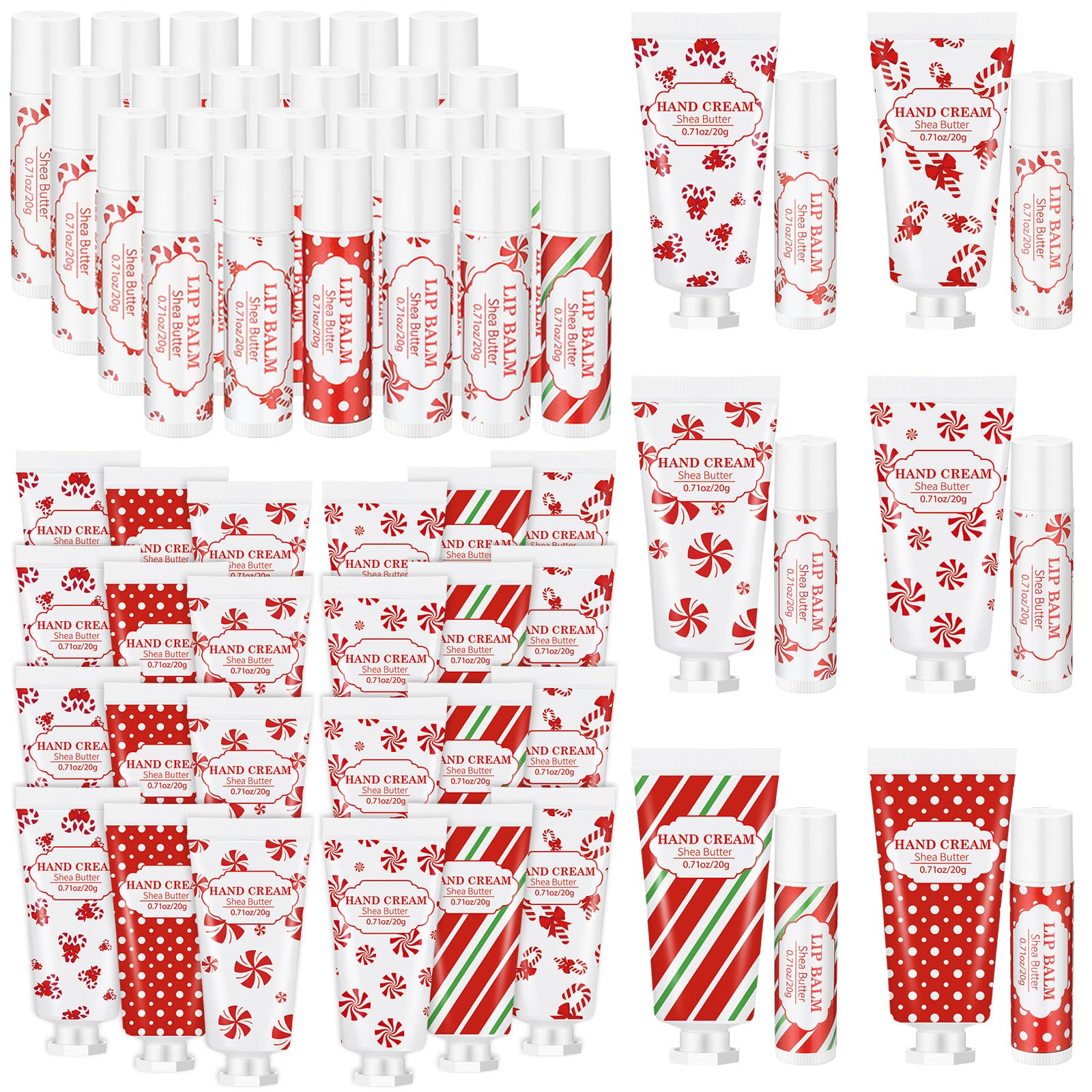 Leelosp Christmas hand cream bulk pack with festive design for stocking stuffers.