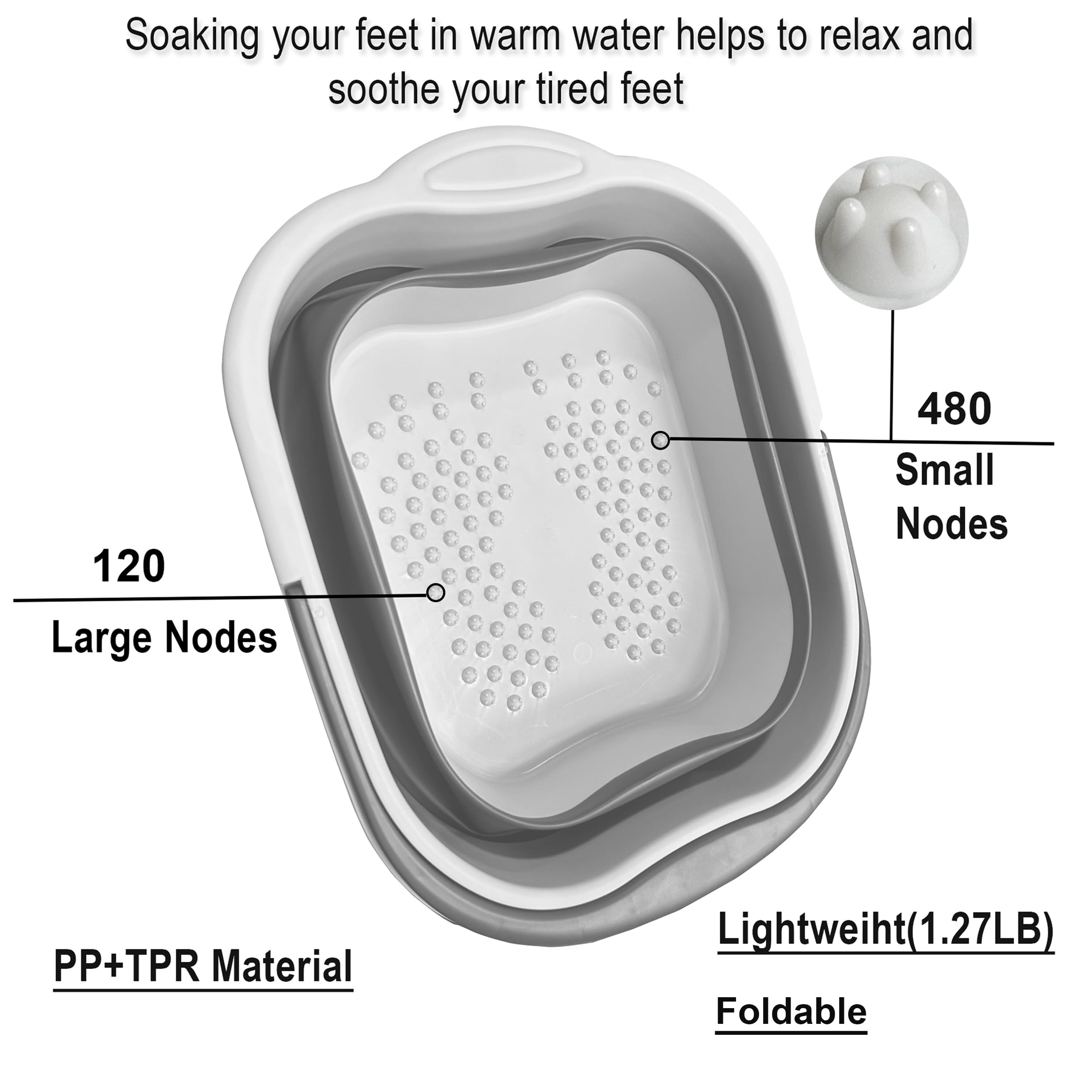 Leemeimei collapsible tub stored under bed for space saving