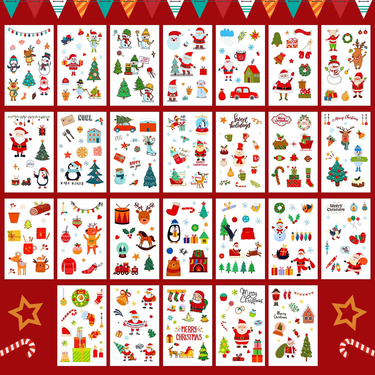 Leesgel half-arm Christmas tattoos for quick character looks at events.
