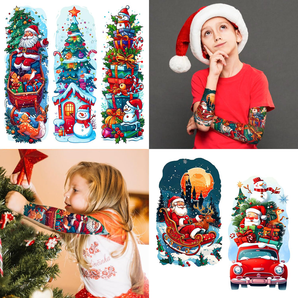 Leesgel Christmas tattoo set ideal as party favors and decorations.
