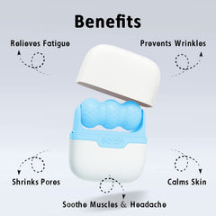 Leeshine Ice Roller for eyes blue—targeted puffiness relief and soothing touch.