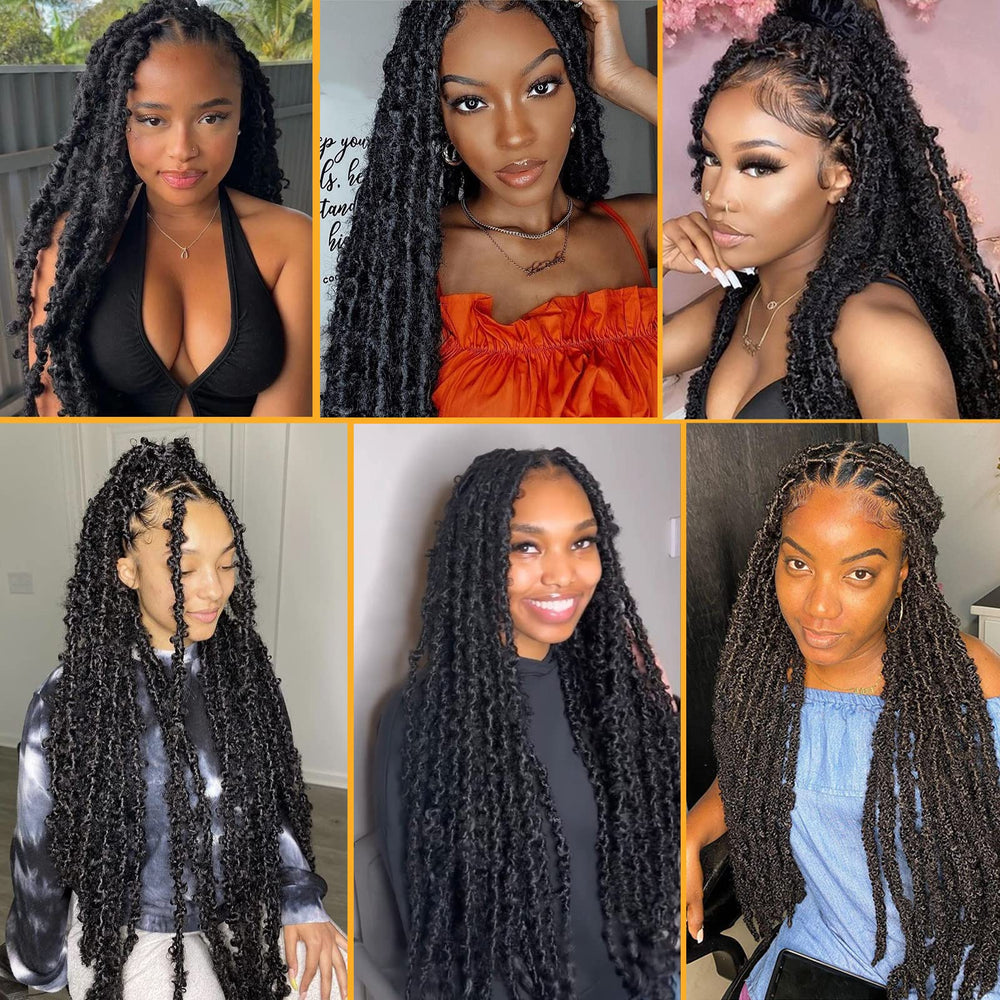 Leeven butterfly locs with tangle-free look and durable construction for easy maintenance.