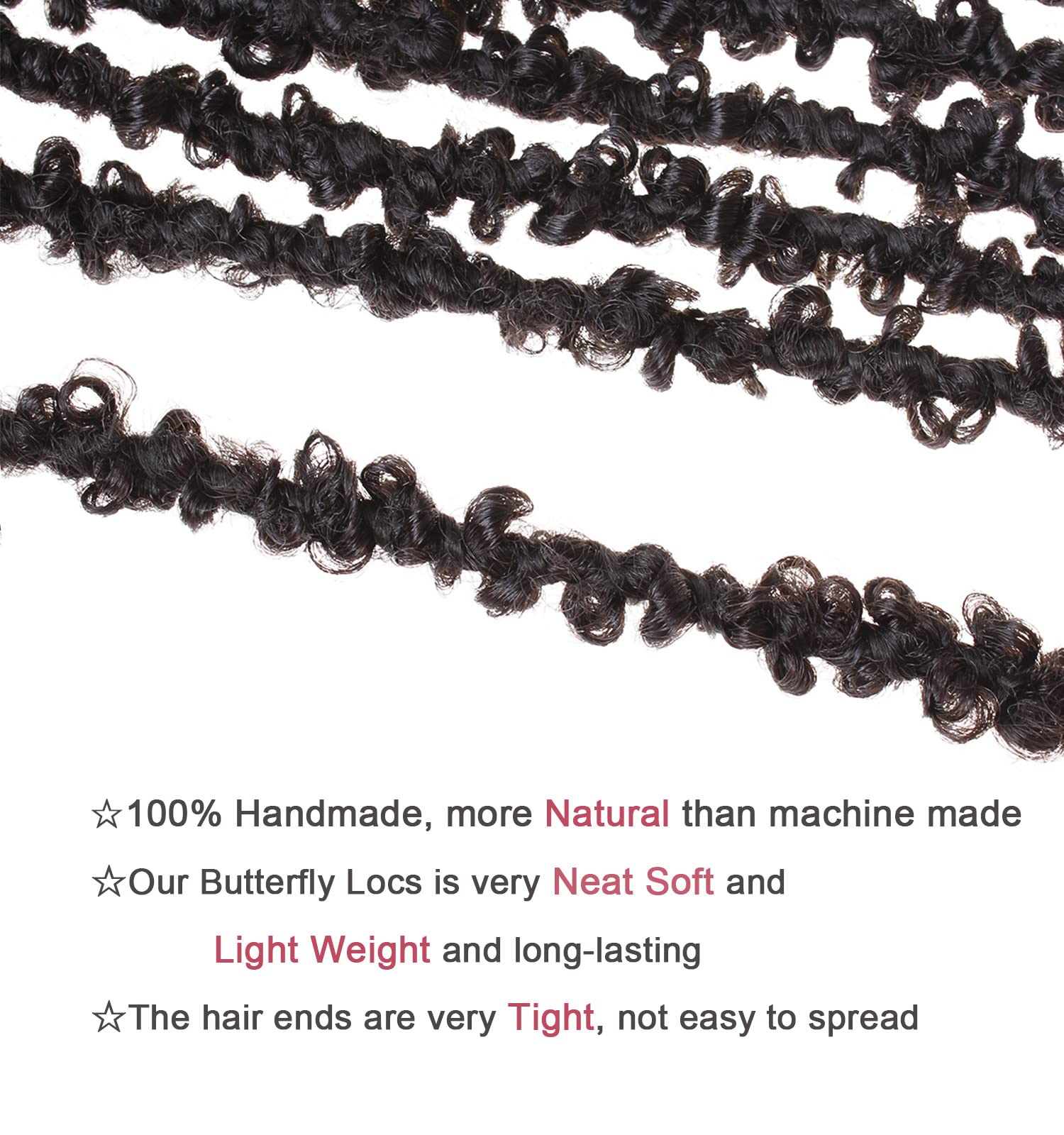 Leeven natural black 1B butterfly locs close-up emphasizing authentic color.