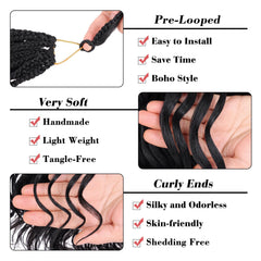 Leeven ocean wave braids eight packs provide full-head coverage with fewer hassles