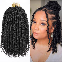 Leeven passion twist crochet hair 10inch for quick, stylish mornings.